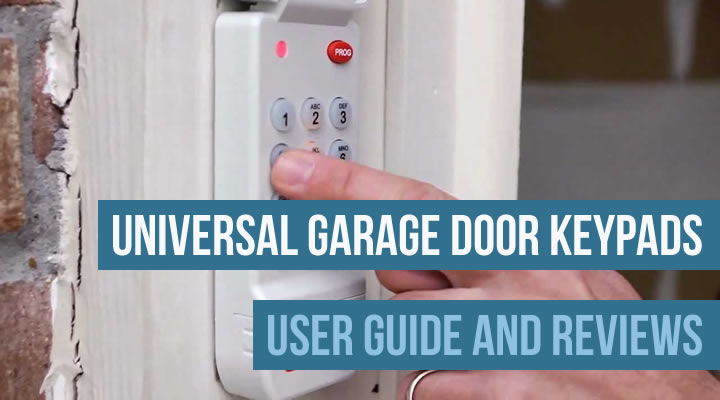 Universal garage door keypads